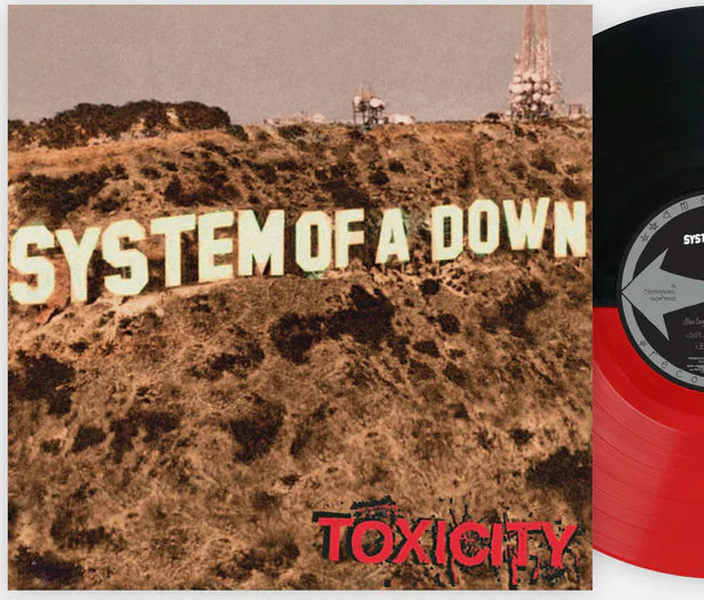 System Of A Down - Toxicity - Red Black Vinyl - LP - Colored Vinyl Record - crate-view
