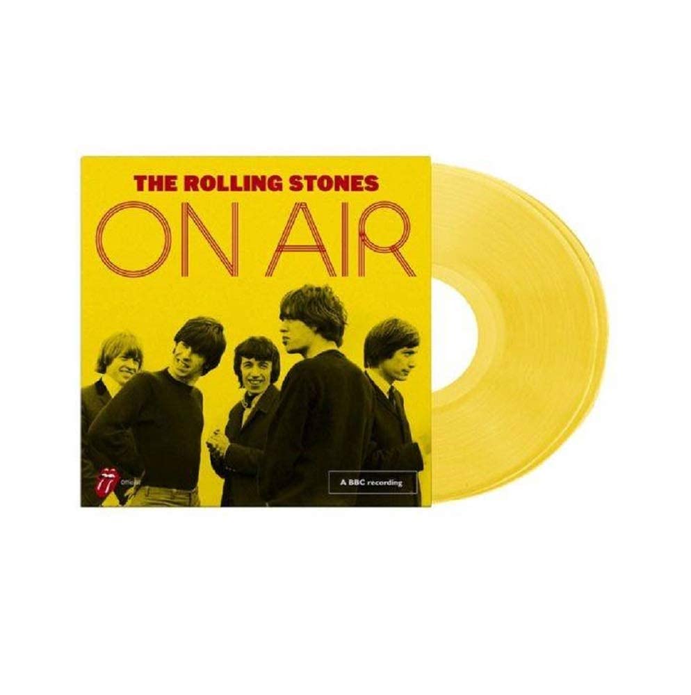 Rolling stones on air yellow vinyl lp vinyl lp record