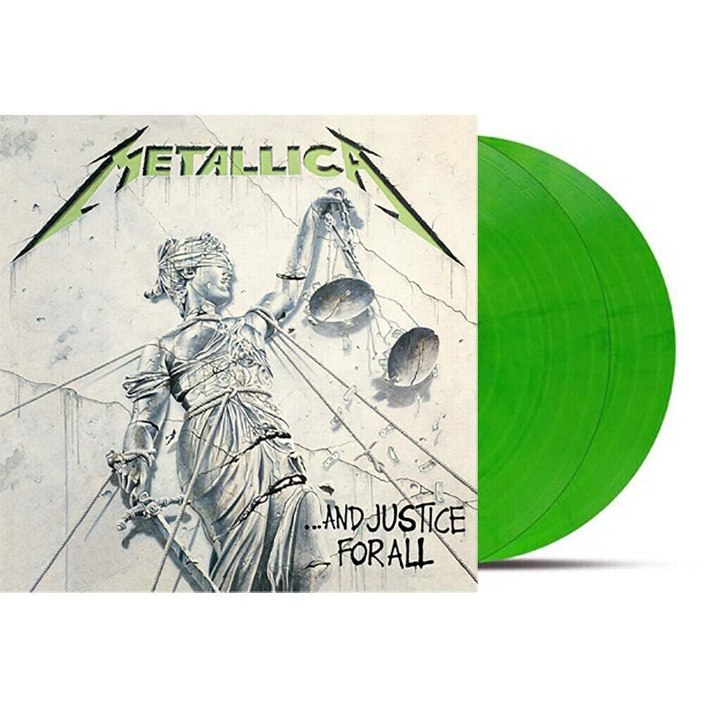 Metallica And Justice For All Green Vinyl LP