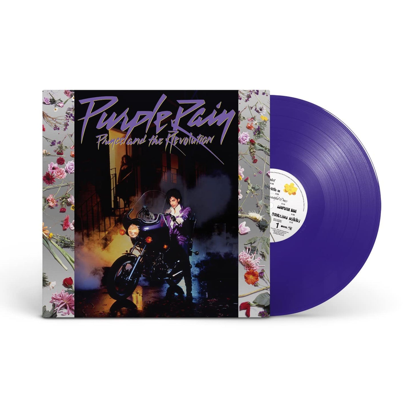 Prince purple rain on purple color vinyl lp record