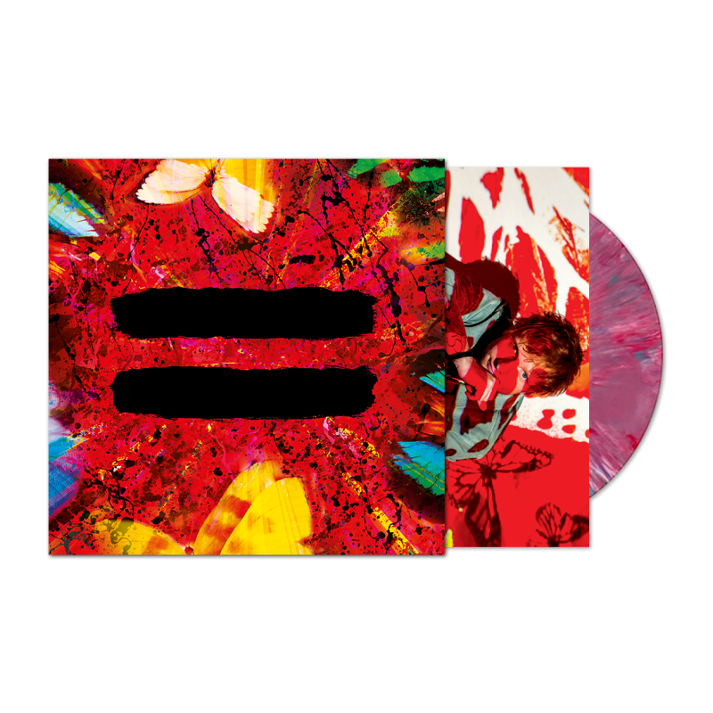 Ed sheeran equals album on recycled red record vinyl lp record