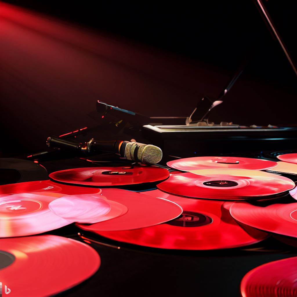 Record Rectangular Red Red Color Vinyl Records – Colorful Vinyl
