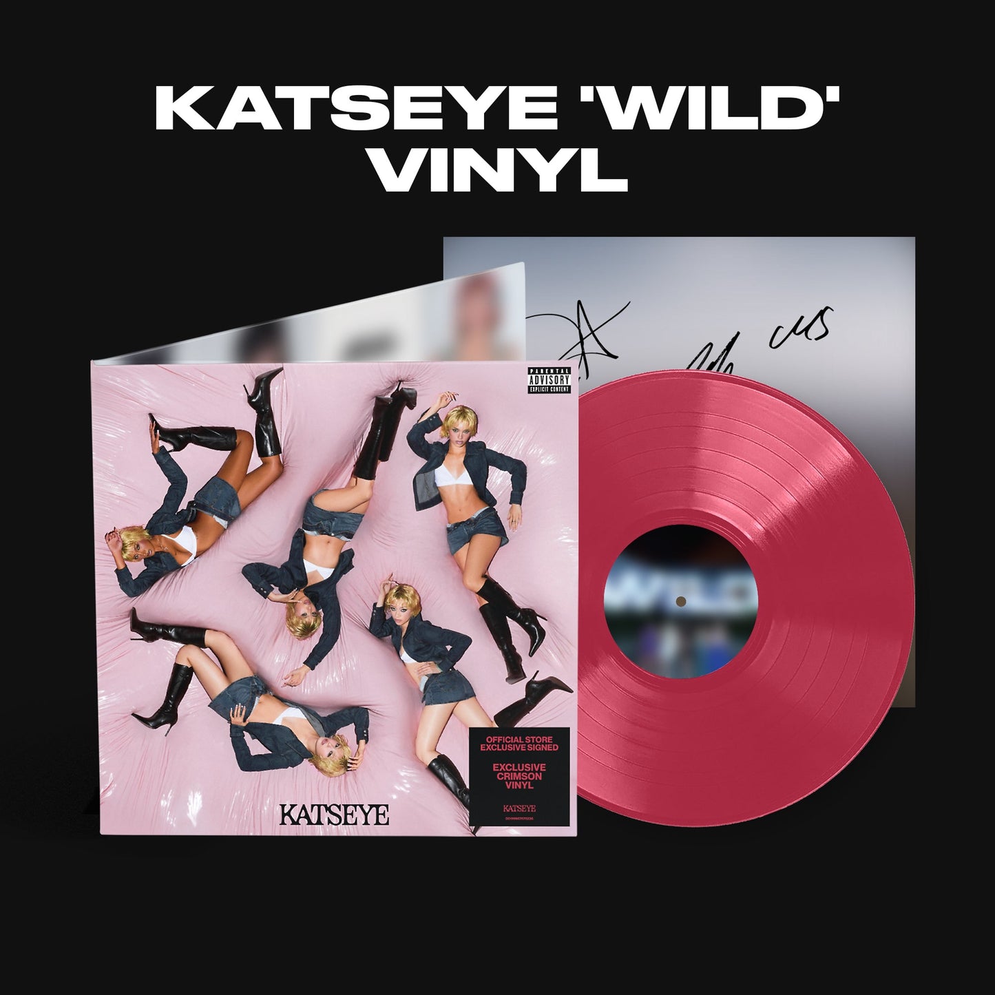 KATSEYE - Wild - Crimson Signed Vinyl (Store Exclusive)