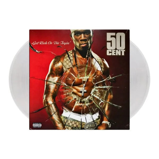 50 Cent - Get Rich Or Die Tryin' - clear double vinyl LP, hip hop