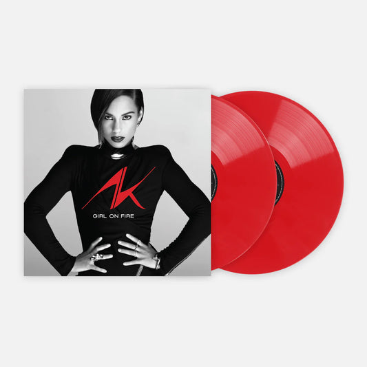 Alicia keys girl on fire album on red color vinyl lp record