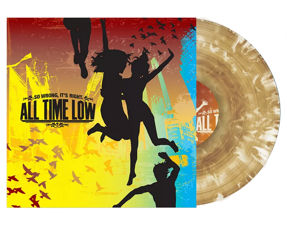 all time low so wrong it's right champagne poppin colored vinyl LP record