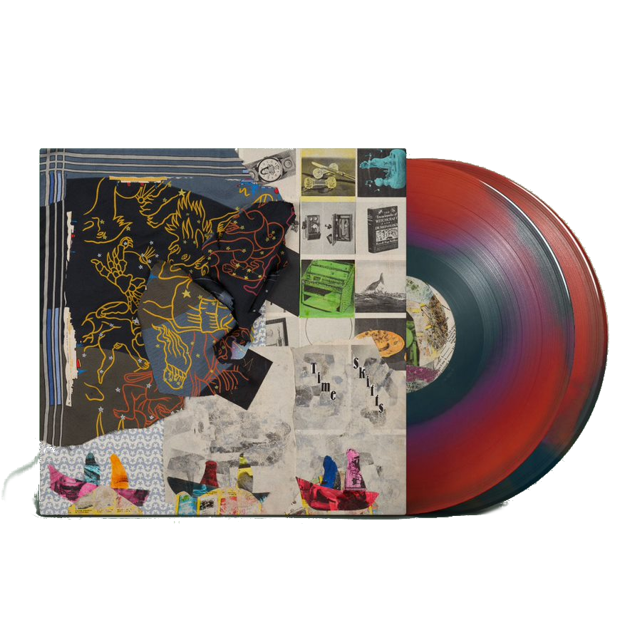 Animal Collective "Time Skiffs" Album Red Black Color Vinyl LP Record