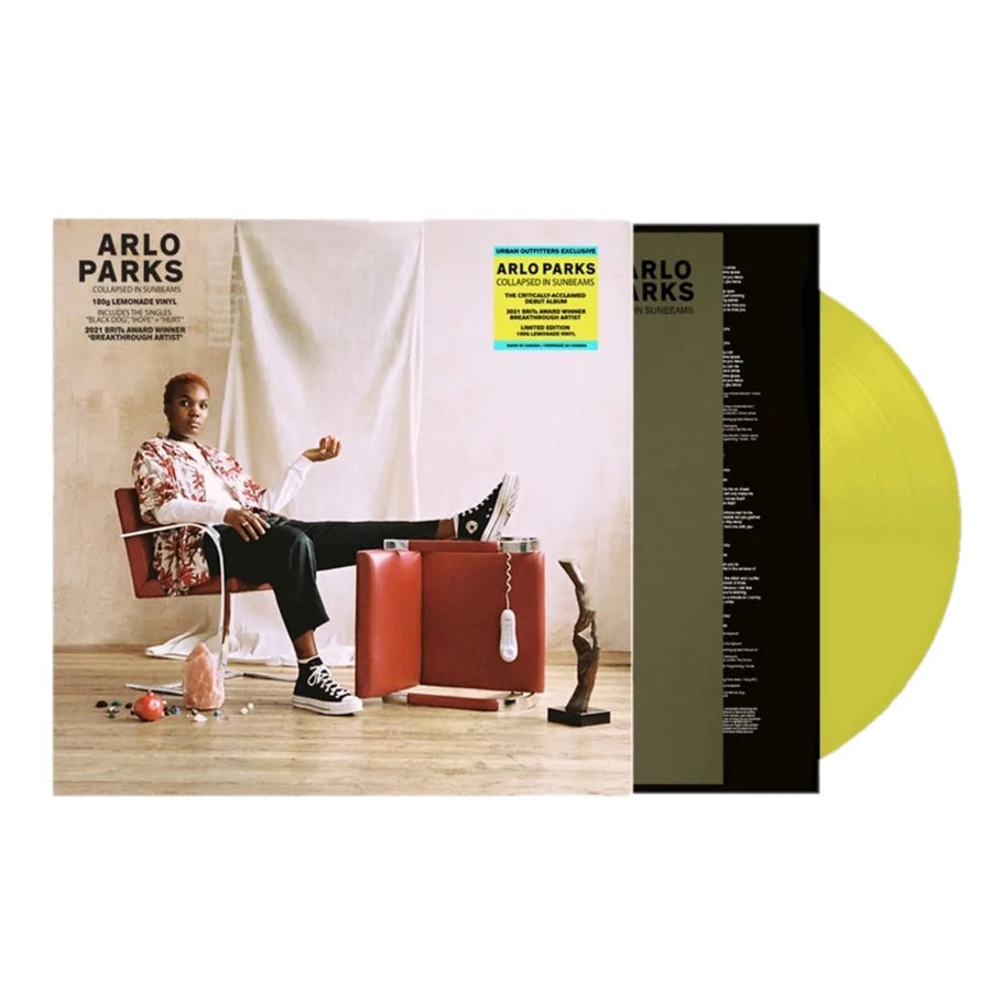 Arlo parks collapsed in sunbeams lemon vinyl lp record
