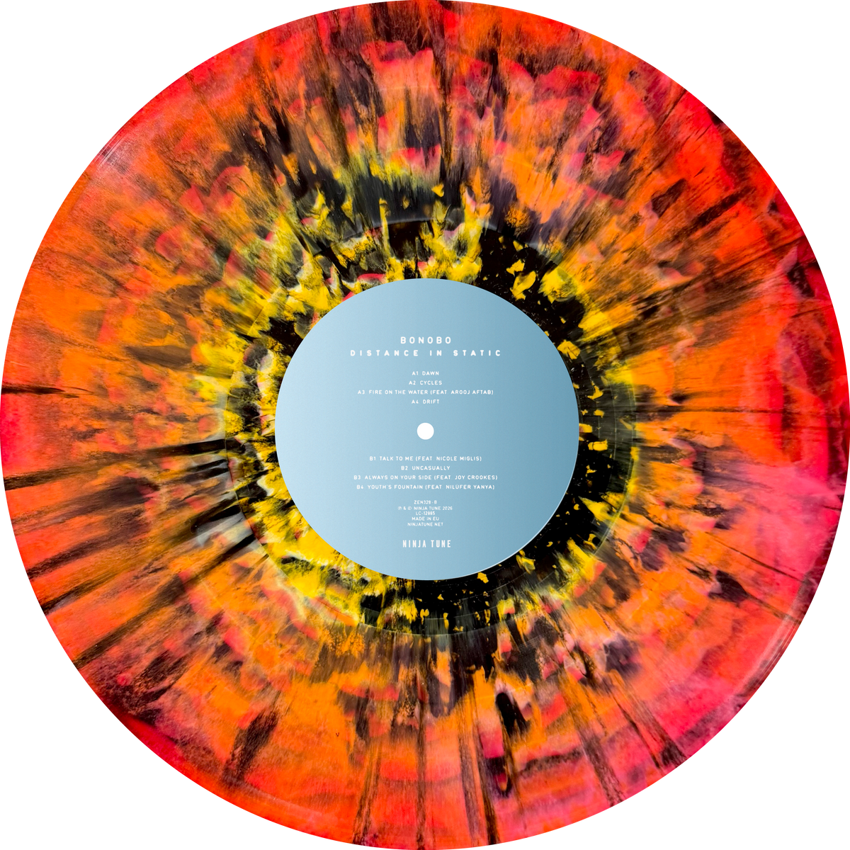 Bonobo - Distance In Static - Red Orange Yellow Smash Black Splatter Vinyl /750 - 2LP