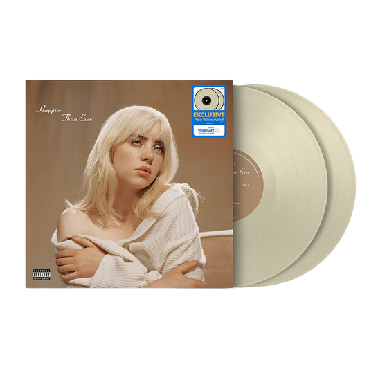 Happier than ever limited edition pale yellow color lp vinyl vinyl lp record