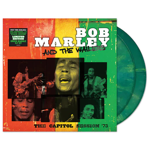 Bob Marley and The Wailers "The Capitol Session '73" Album On Marbled Green Colored Vinyl LP Record