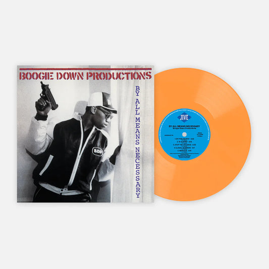 Boogie down productions by all means necessary expanded edition album on orange color vinyl lp record