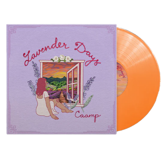 Caamp lavender days album on orange color vinyl lp record