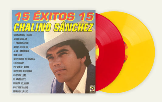 Chalino sanchez 15 exitos album on red color vinyl lp record