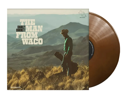 Charley crockett the man from waco album on brown color vinyl lp record