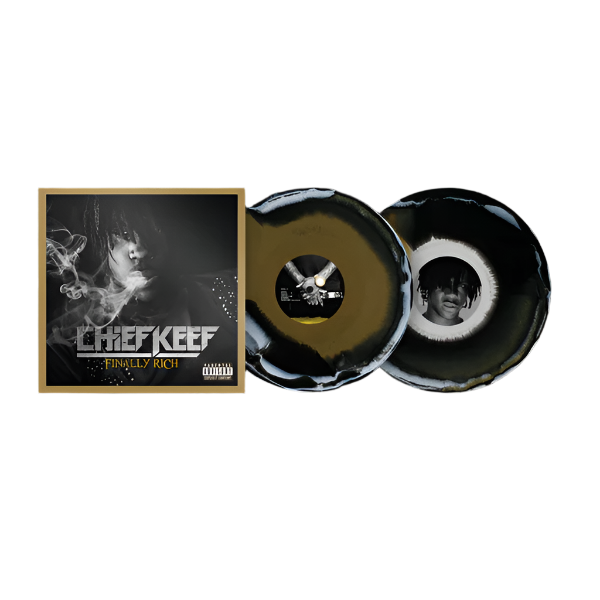 Chief Keef - Finally Rich - Black Gold White Vinyl - LP – Colorful
