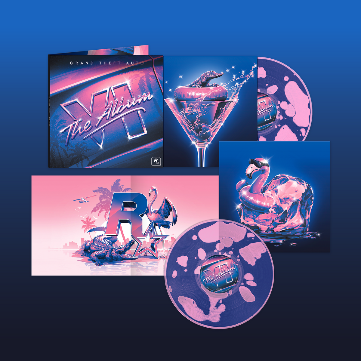 Grand Theft Auto VI - The Album - Transparent Magenta Liquid-Filled Vinyl - 2LP