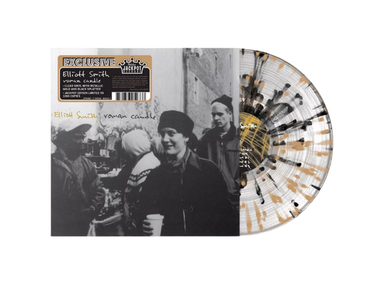 Elliot Smith Roman Candle On Clear Vinyl With gold and black splatter