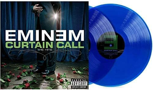 Eminem "Curtain Call" Greatest Hits Translucent Blue Vinyl LP Record