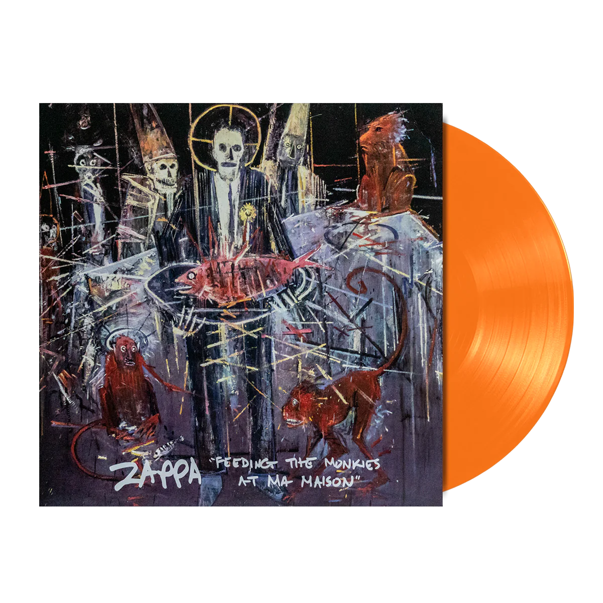 Frank Zappa Feeding The Monkeys At Ma Maison Album On Limited Edition Orange Color Variant Vinyl LP Record