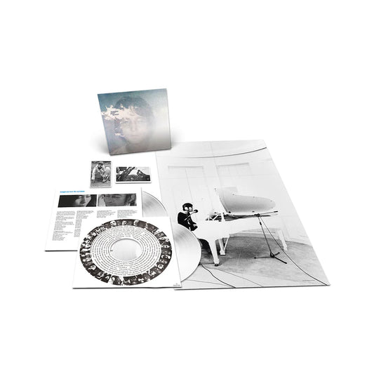 John lennon imagine silver vinyl lp record