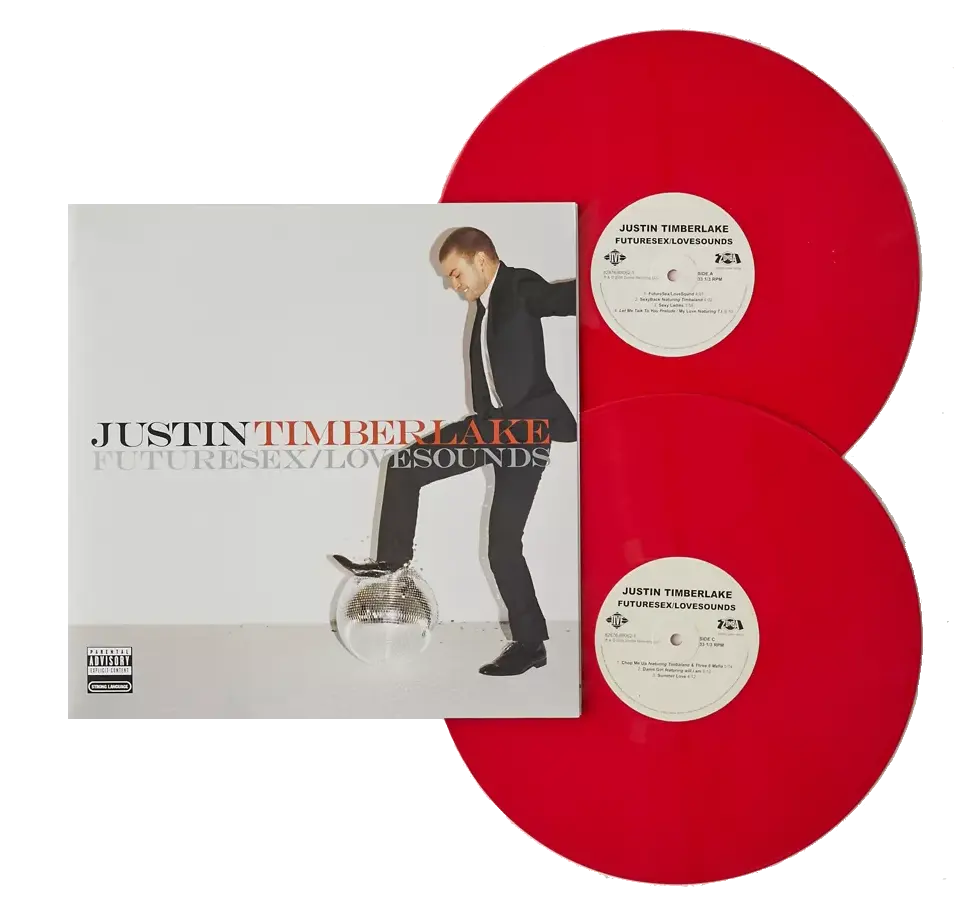 Justin Timberlake Future Sex Love Sounds on Red Variant Color Vinyl LP Records