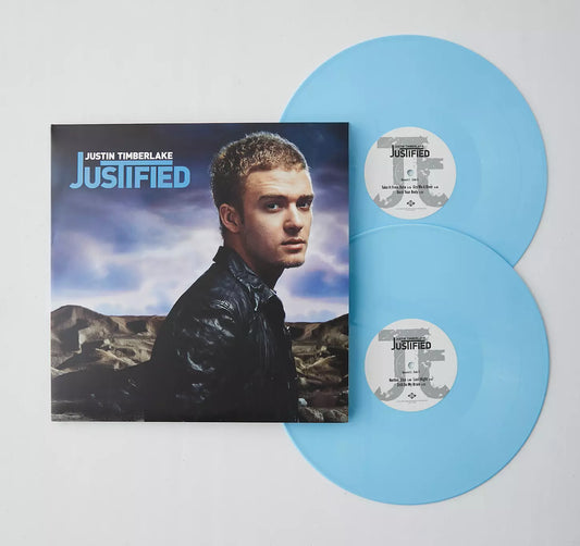 Justin Timberlake "Justified" Album Light Blue Colored Vinyl LP Record