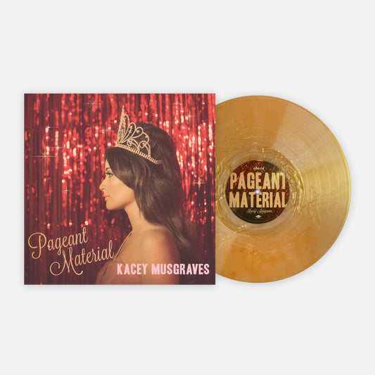 Kacey musgraves pageant material album on gold color vinyl lp record
