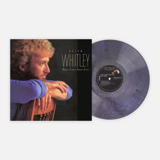 Keith whitley dont close your eyes album on purple color vinyl lp record