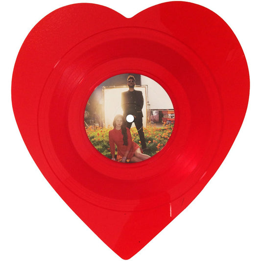 Lana Del Rey Red Translucent 'Love / Lust For Life' Vinyl 7 inch single front