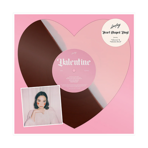 Laufey - Valentine - Chocolate Strawberry Heart-Shaped Vinyl - 7"