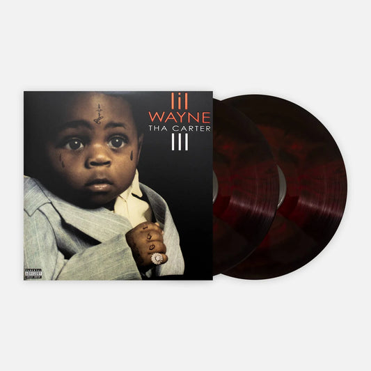 Lil wayne tha carter iii album on red black color vinyl lp record