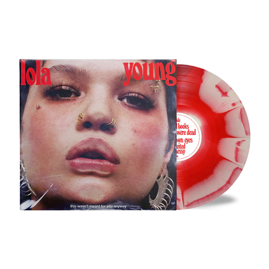 Lola young this wasnt meant for you anyway red white sunburst color vinyl lp record