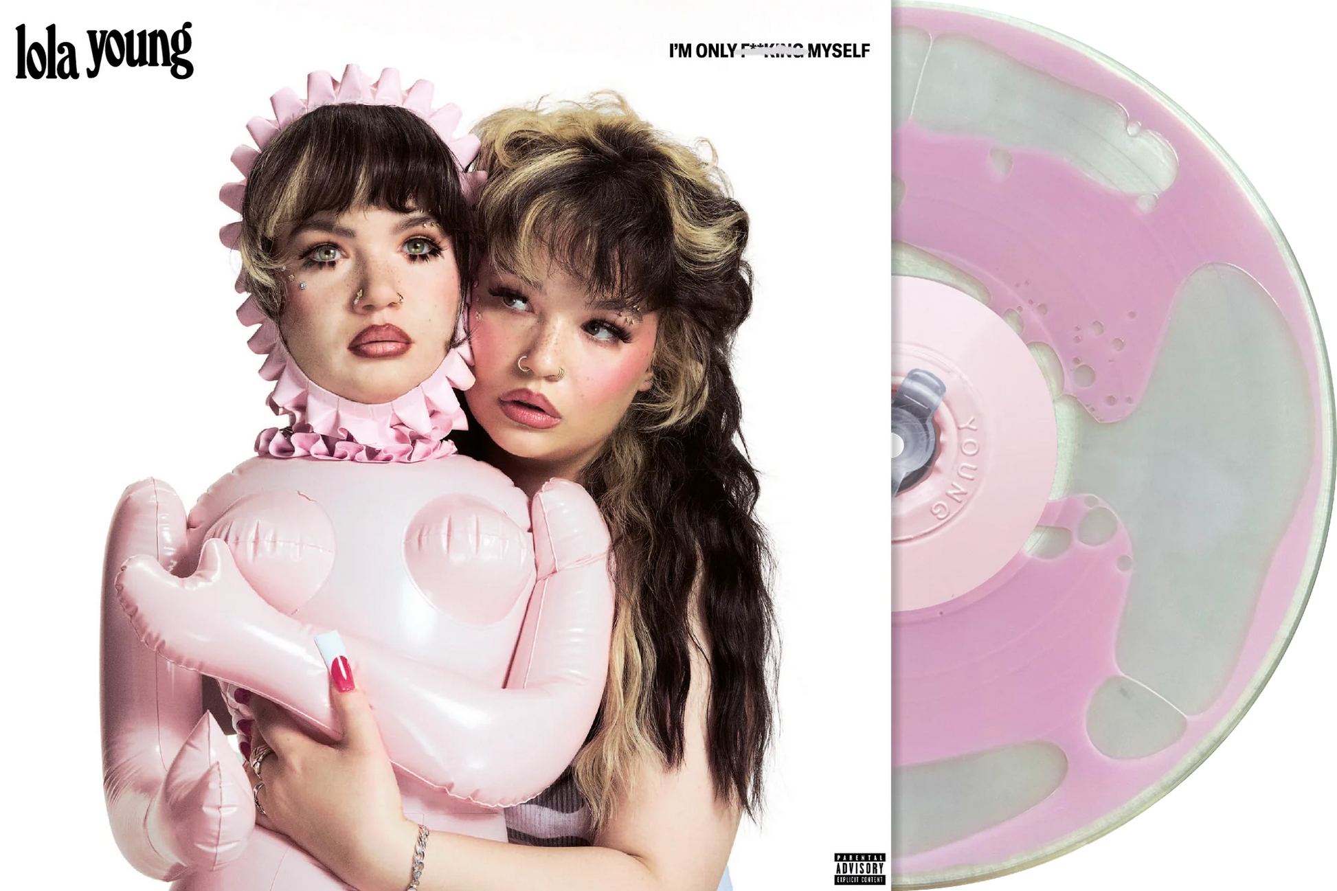 Lola Young Fucking Myself Pink Liquid Vinyl LP