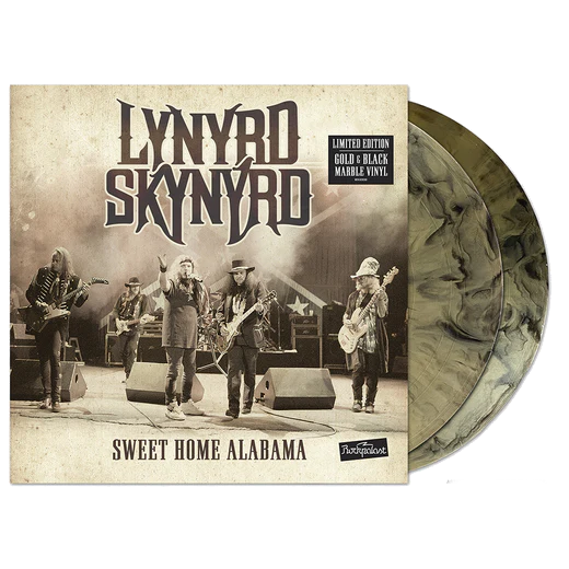 Lynyrd skynyrd sweet home alabama live at rockpalast 1996 album on gold black color vinyl lp record