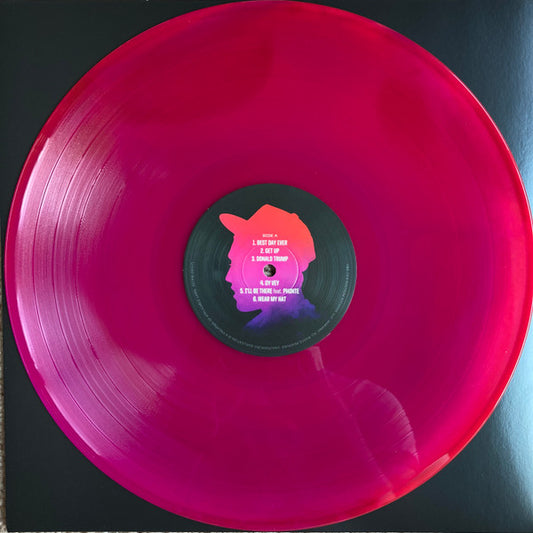 mac miller best day ever album on pink purple red colored variant vinyl record lp disc
