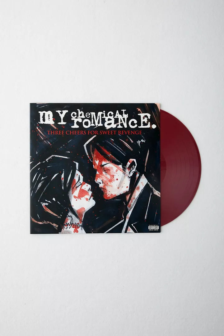 My chemical romance three cheers for sweet revenge album on red color vinyl lp record