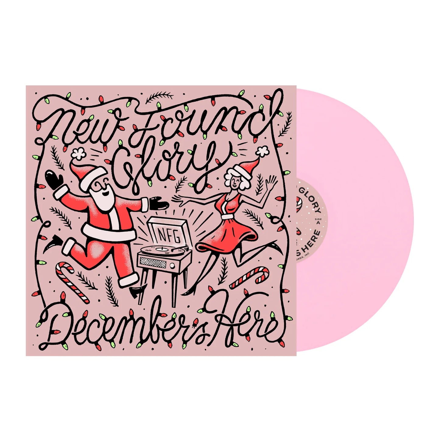 New Found Glory "December's Here" Pink Variant Color Vinyl LP Record