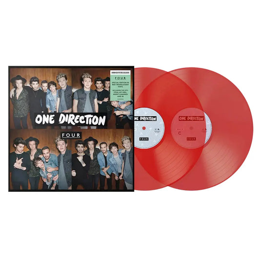 One Direction Album Four on red variant colored vinyl lp record