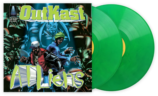 Outkast ATLiens album on green variant color vinyl lp record