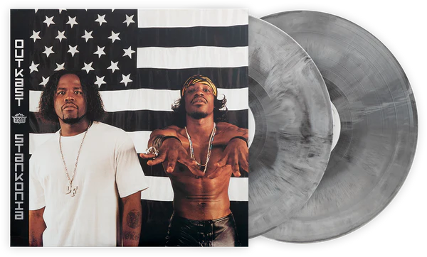 Outkast Stankonia album on black and white galaxy variant color vinyl lp record
