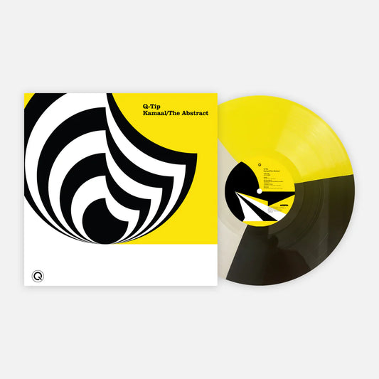 Q tip kamaal the abstract album on black yellow color vinyl lp record