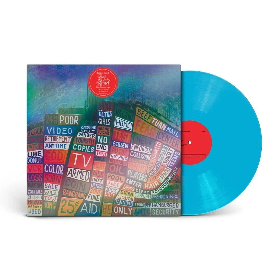 Radiohead Hail to the Thief Live Cyan Vinyl LP