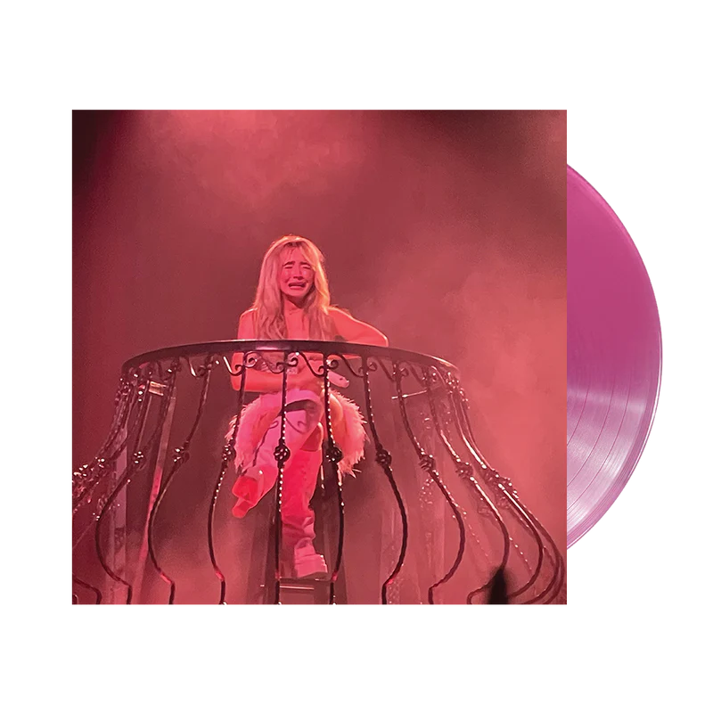 Sabrina carpenter feather pink vinyl lp record