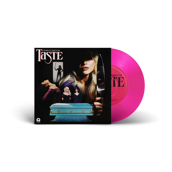 Sabrina carpenter taste single on pink 7 vinyl vinyl lp record