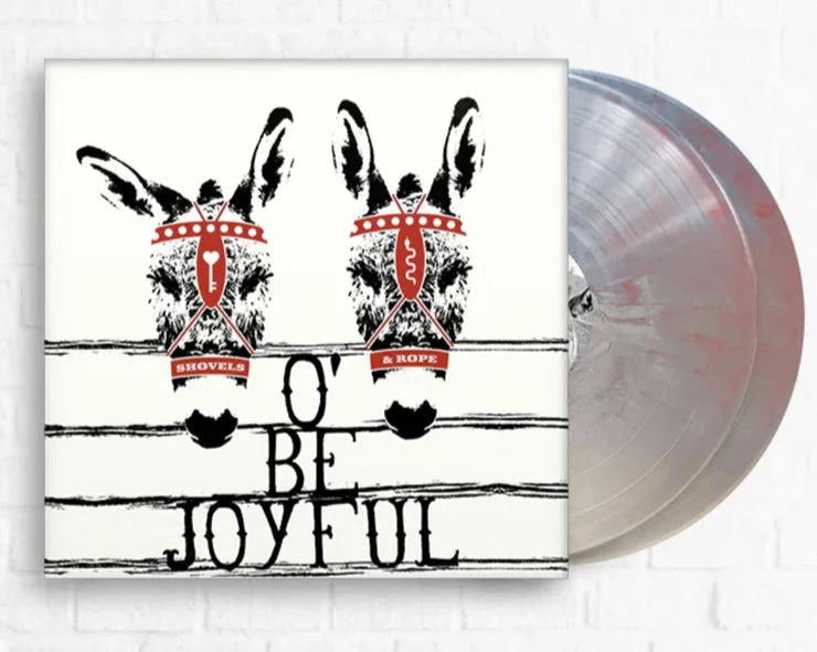 Shovels rope o be joyful album on red silver color vinyl lp record