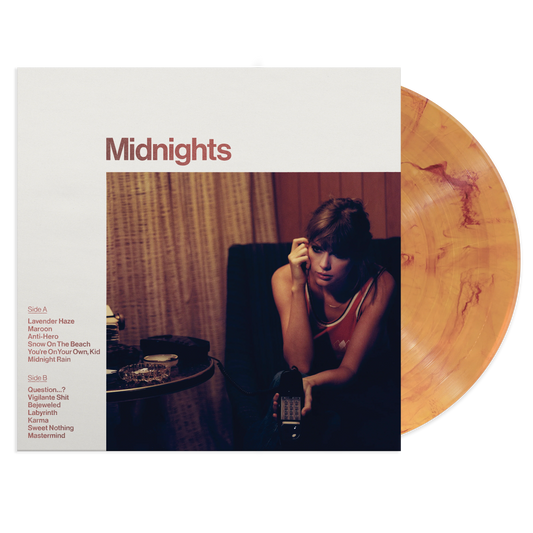 Taylor Swift Midnights Album On Blood Moon Orange Version Limited Edition Vinyl LP Record Variant