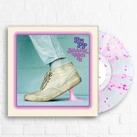 The Dip Sticking With It Pink Purple Splatter vinyl record