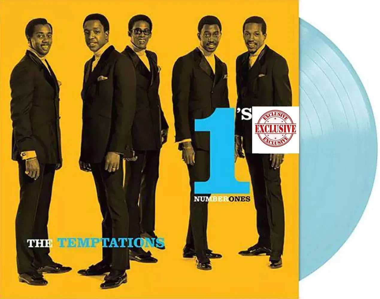 The Temptations Number Ones Album on Translucent Blue Vinyl LP Record