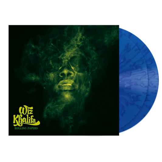 Wiz khalifa rolling papers album on blue color vinyl lp record